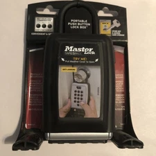 NEW Master Lock 5422D Lock Box Combination NEW Push Button Portable Key Safe