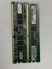 Kingston /HYS  1GB PC3200 400Mhz 2.60V 184pins 18Chips CL3 ECC REG Server memory
