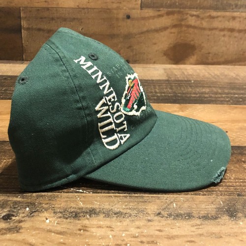 Minnesota Wild Hat Strapback Cap Mens Green NHL Hockey Old Time Hockey - READ - Picture 4 of 12