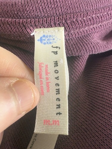 NWT$78 Free People Movement Baja Sleeveless Hoodie in Wine Size Medium - Picture 9 of 12