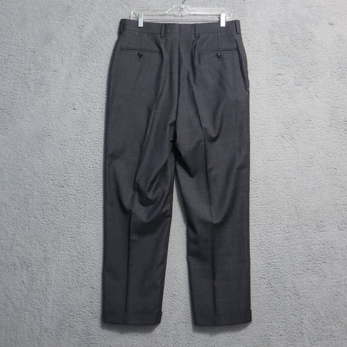 Jos A Bank Travelers 2-Teiler Anzug Herren 40 L Schwarz Wolle Fensterscheibe Hose Passform 34X29 - Bild 22 von 24