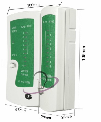 TESTER CAVO DI RETE LAN TELEFONICO RJ45 / RJ11 / RJ12 NETWORK ETHERNET - Foto 8 di 9