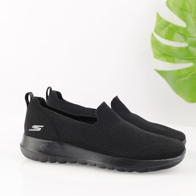 Skechers Womens Gowalk Joy Flat Size Black Mesh Sporty Slip
