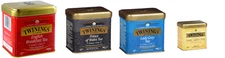 TWININGS LOOSE TEA - 100G - 3.5OZ- METAL TIN - WALES ENGLISH BREAKFAST EARL GREY