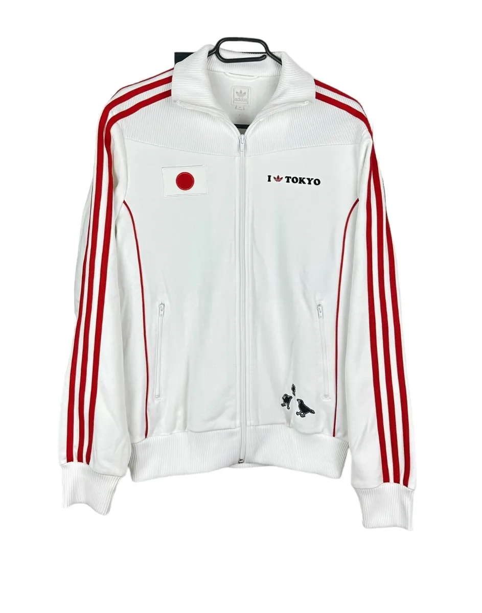 Verzorgen Omhoog Spectaculair Vintage Adidas I Love Tokyo Track Top Soccer Jacket Football Size M | eBay