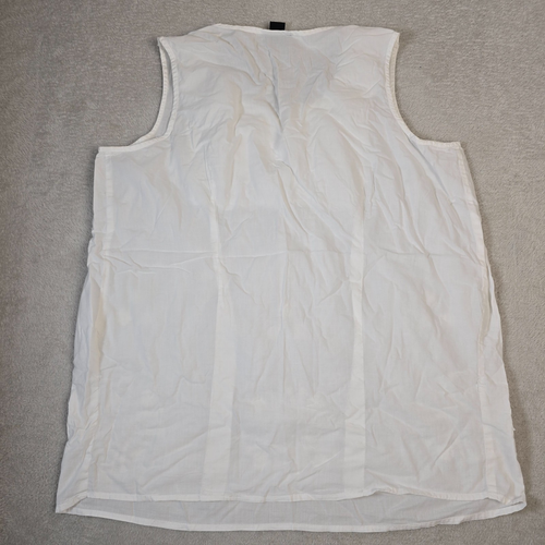 Lane Bryant Sleeveless Shirt Plus Size 18/20 Crochet Cotton Yolk Boho Tunic Top - Picture 8 of 12