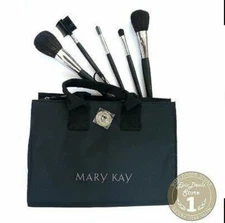Mary Kay Brush Collection Set organizer Travel Bag. 5 Brushes. ✨️Discontinued ✨️