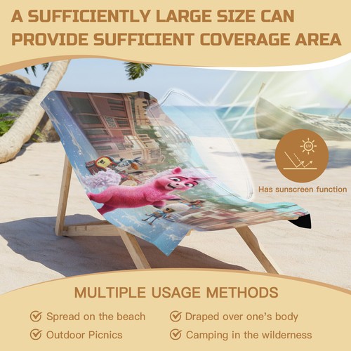 Thelma Beach Towel Quick Drying Microfiber 30"x60" Birthday Gift - Picture 4 of 8