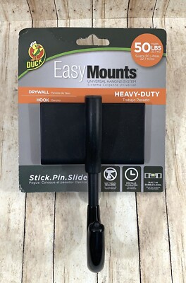Duck Easy Mounts Garage Hook No Tools Required Holds up to 50 lbs