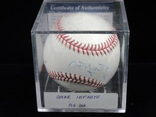 Omar Infante Signed Baseball PSA/DNA Detroit Tigers Autographed MLB Star 