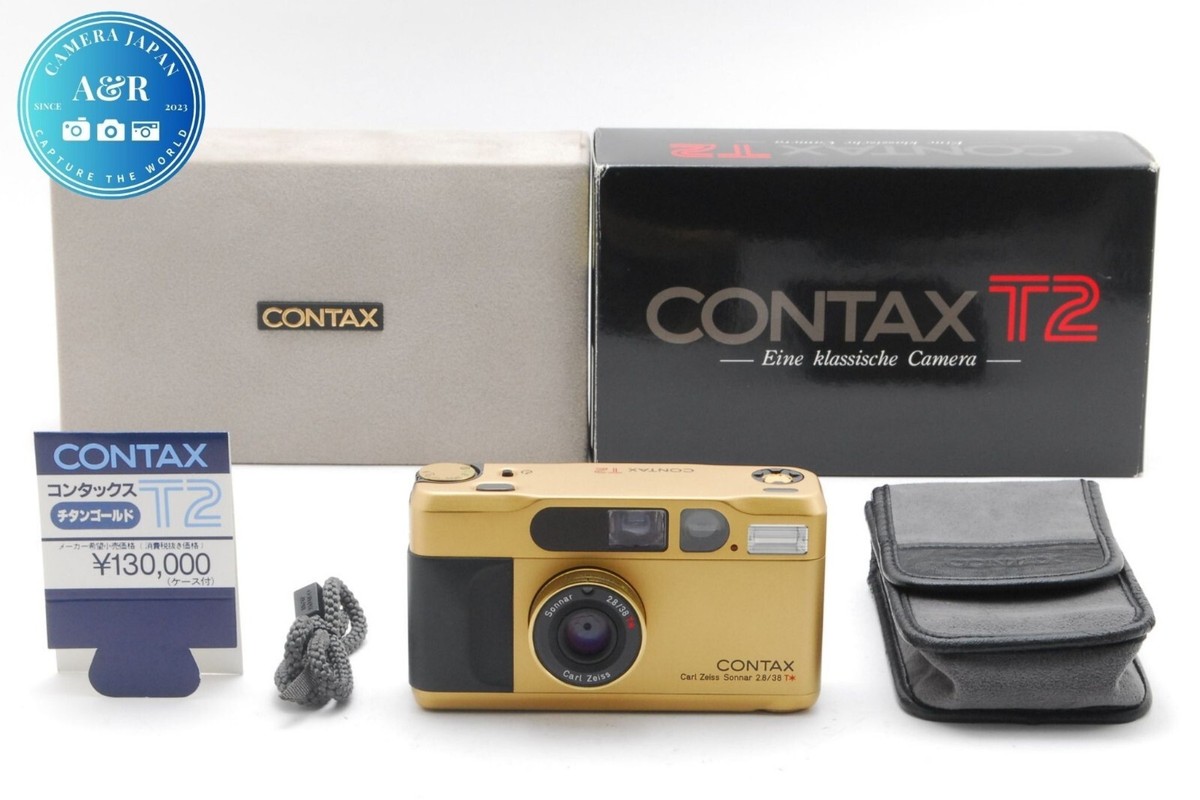 CONTAX T2 ゴールド Carl Zeiss Sonnar #1132 Contax T2 60 YEARS GOLD Edition mit Carl Zeiss Sonnar 2,8/38