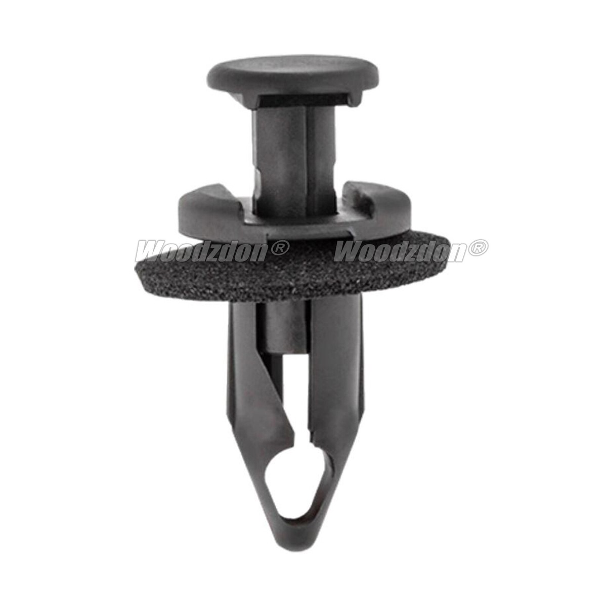 50-Pack Universal Car Radiator Core Support & Bumper Fender Clips – 8mm Hole, 15mm Head, Black Nylon - View #4