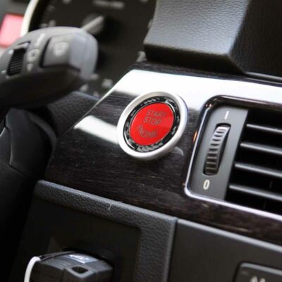 Red Engine Start Stop Switch Button Ring Cover Trim For BMW E90 E92 E93 2009-2012 – Dash Accent