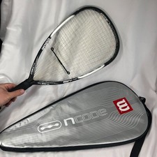 Wilson NCODE NBLADE 170g Racquetball Racquet Black White w Soft Case S-SM ExCond