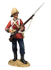 BRITAINS ANGLO ZULU WAR 20185 BRITISH 24TH REGIMENT OF FOOT STANDING LOADING