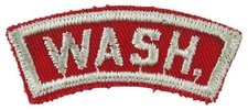 Washington State RWS Red & White Shoulder Strip [QR-1954]