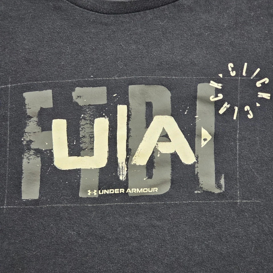 Under Armour Loose FTBL Football Black Short Sleeve T-Shirt Boys' L - Image 3 of 4