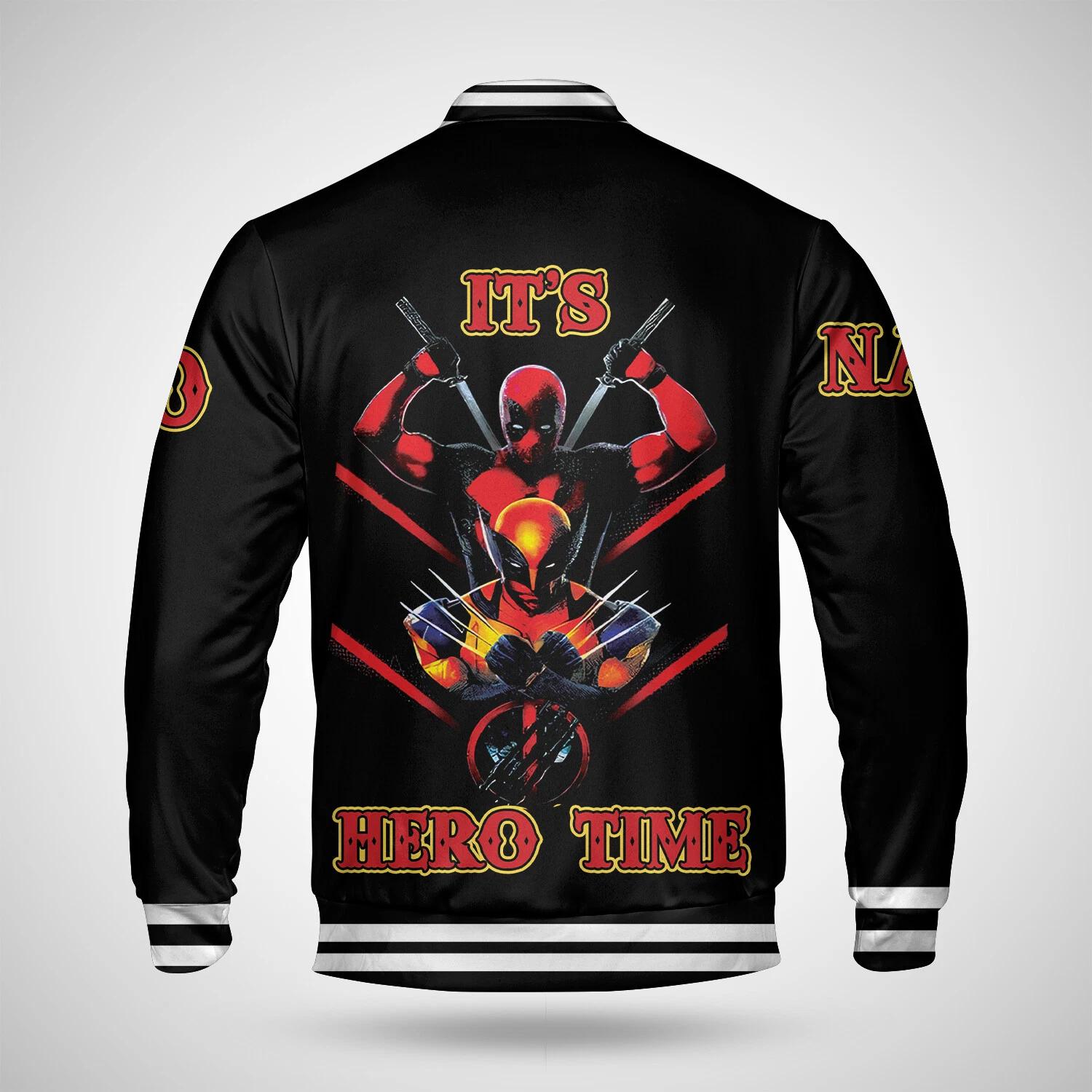 Personalized Wolverine And Deadpool It's Hero Time Gift For Fans Jacket