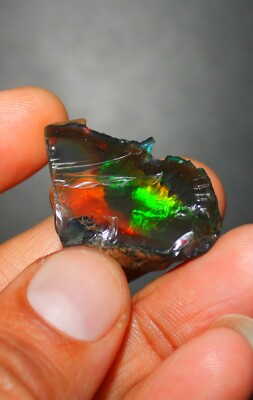 Opal Rough, Big Ethiopian Opal Raw, Red Fire, Natural welo Opal Rough 45.85 Cts