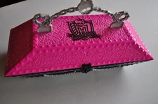 Monster High Design Lab Coffin Carrying Case Only Mattel Pink & Black 2011