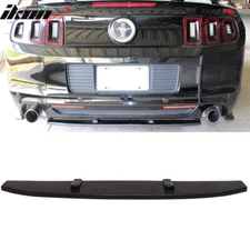 Fits 13-14 Ford Mustang V6 V8 Unpainted Black Rear Shark Fin Bumper Diffuser PU