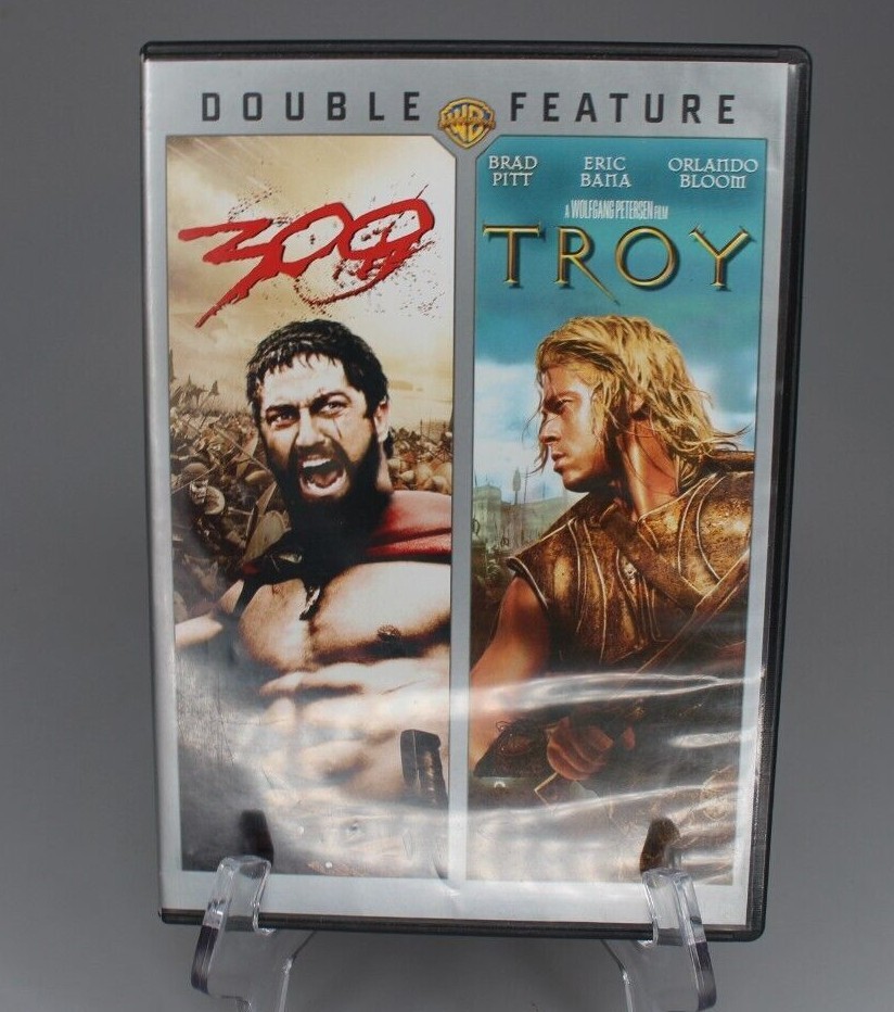300/Troy (DVD, 2012, 2-Disc Set) Gerard Butler Brad Pitt