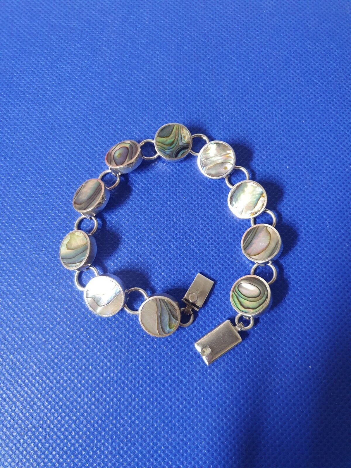Vintage Sterling Silver 950 Bracelet With Multi-C… - image 14
