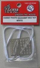 Gofer Racing 20007 x 1/24-1/25 Photo-Etch White Seatbelt