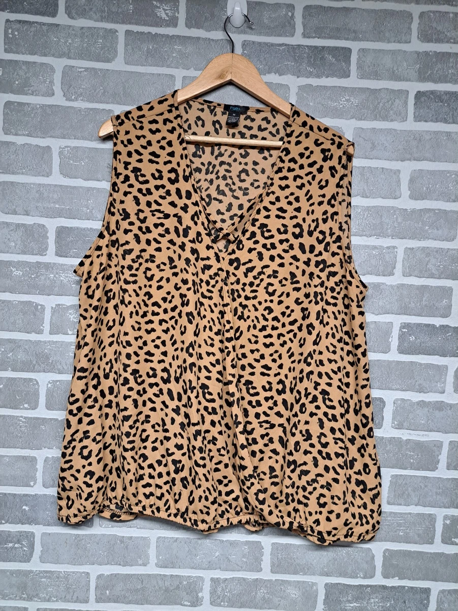 Top Imprimé Animalier Rue21 - Noir Et Argent - Taille M - Occasion Très Bon état