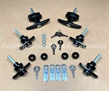 6 x Truck cap locking T-handle complete combo kit # T500-T311-K2  LEER / A.R.E.