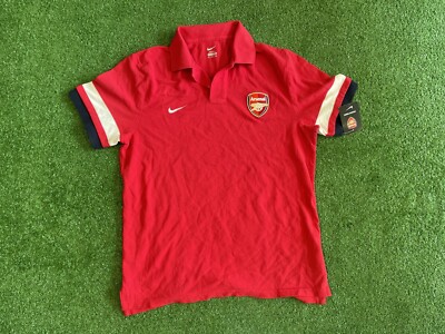 New Nike Arsenal Soccer Polo Shirt Red Size XXL Authentic With