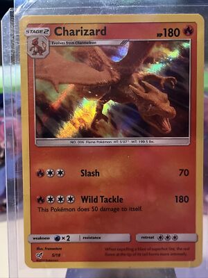 charizard pokemon card 5/18 - V 018/159 - Crown Zenith favorite character Charizard 5/18 - Detective Pikachu