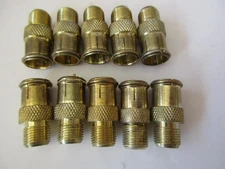10 Pack F Type Push-On Connector Adapter Male to Female Coax Cable TV M-F JP-121