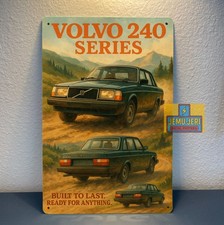 Volvo 240 Series Car Metal Poster - Tin Sign - Size20x30cm Volvo 240 Series Car Metal Poster - Tin Sign - Size20x30cm