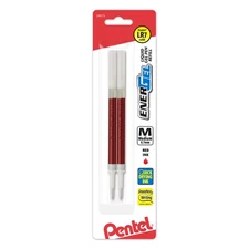 EnerGel 0.7mm Red Ink Rollerball Pen Marker Cartridge Refill 2 Pack