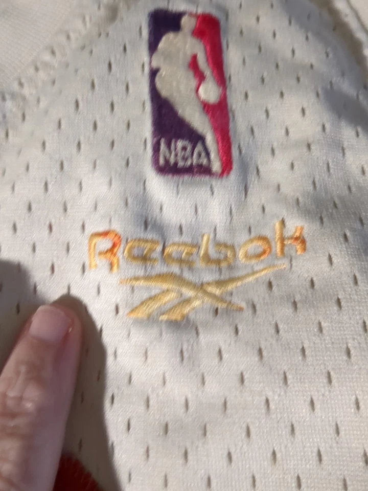 RARO DE COLECCIÓN NBA Reebok Nueva Jersey Nets Vince Carter 15 Hombres 4XL COSIDO Estrellas Blanco Foto 3 de 4