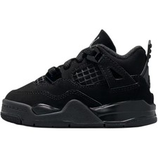 Jordan Air Jordan 4 Mid top Toddler Shoes Black IB4387-010 Kids's Size