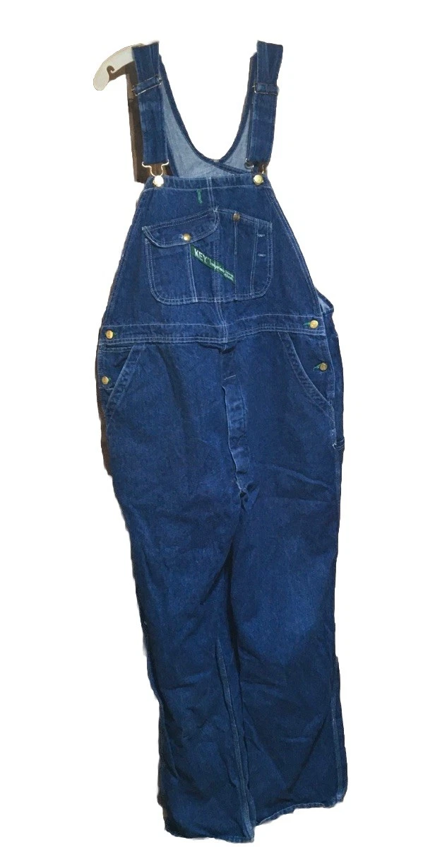 VTG Key Imperial Aristocrat Overalls Mens Size 44x32 Bibs Distressed