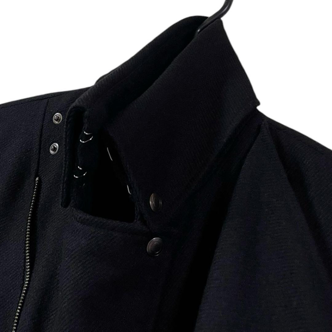 TORNADO MART Draped wool coat 00s archive BLK L W52.5cm TORNADO MART Draped wool coat 00s archive BLK L W52.5cm