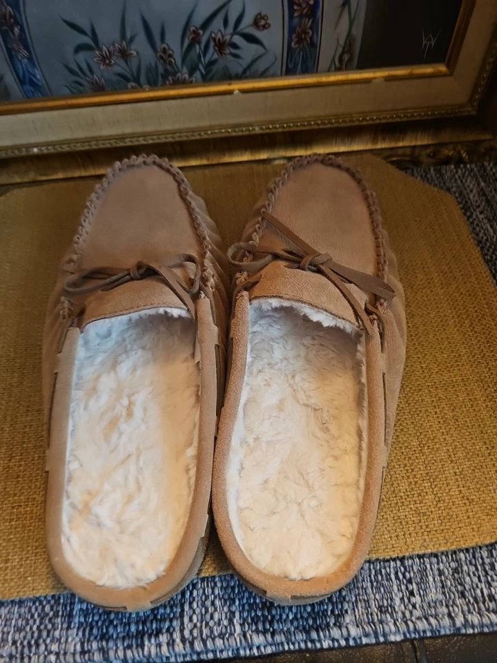 The Sharper Image Sandals Zoree Slipper Unisex Size Large Beige NEW - Image 2 of 4