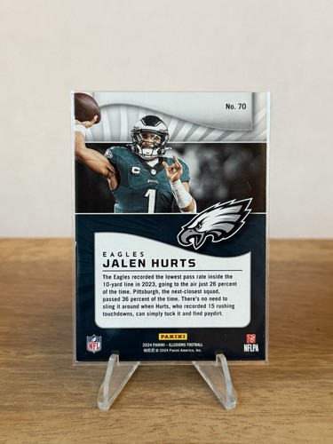 2024 Panini Illusions Jalen Hurts #70 Philadelphia Eagles - Picture 2 of 2