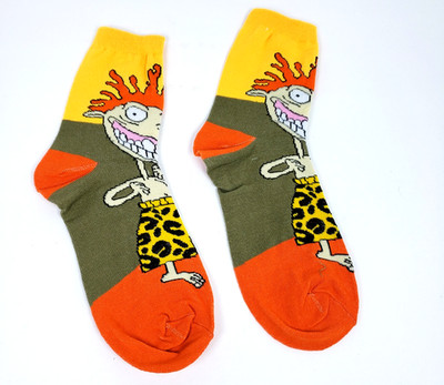 Nickelodeon Wild Thornberrys Donnie 90s OS MultiColor Graphic Crew Socks 1 Pack