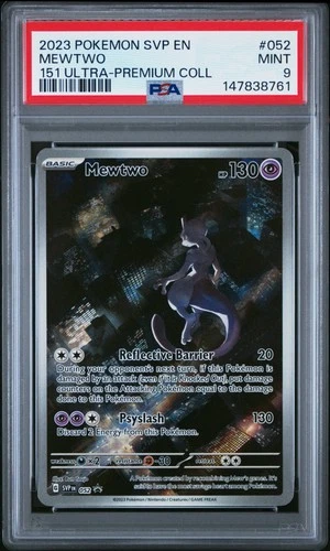 2023 POKEMON SVP PROMO 151 ULTRA-PREMIUM COLLECTION #052 MEWTWO PSA 9