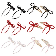 Beaded Hair Bows Hairclip Sweet Ballet Hairpin Hair Styling Clip Hair Decoration