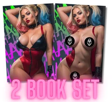 Harley Quinn K  DOUBLE SIDED SET (Nude/Nice) - Deviant Nation Ltd 100 w/ CoA