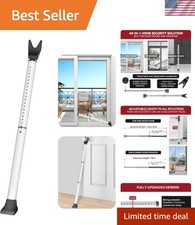 Door Security Bar, Patio Door Lock, 20-50 in Sliding Glass Door Security Ba...