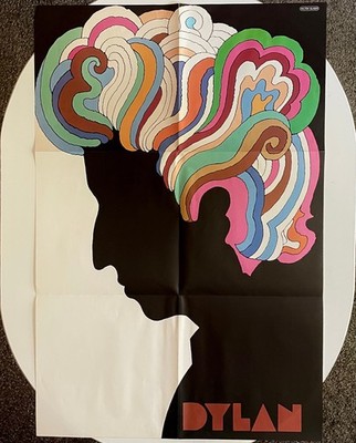 ORIGINAL Vtg 1966 BOB DYLAN Greatest Hits POSTER INSERT by MILTON