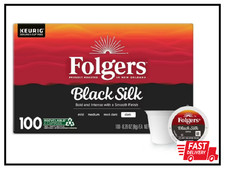 Folgers Black Silk Coffee K-Cups, Dark Roast 100 ct.