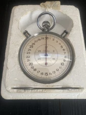 Vintage USSR Watch Slava Chronometer 3-Button  Soviet Mechanical  Stopwatch