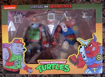 Mutant Ninja Turtles NECA GROUNDCHUCK DIRTBAG Teenage TMNT Hero CARTOON 2 Pack